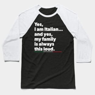 Italia product - Funny Italian Family print Baseball T-Shirt